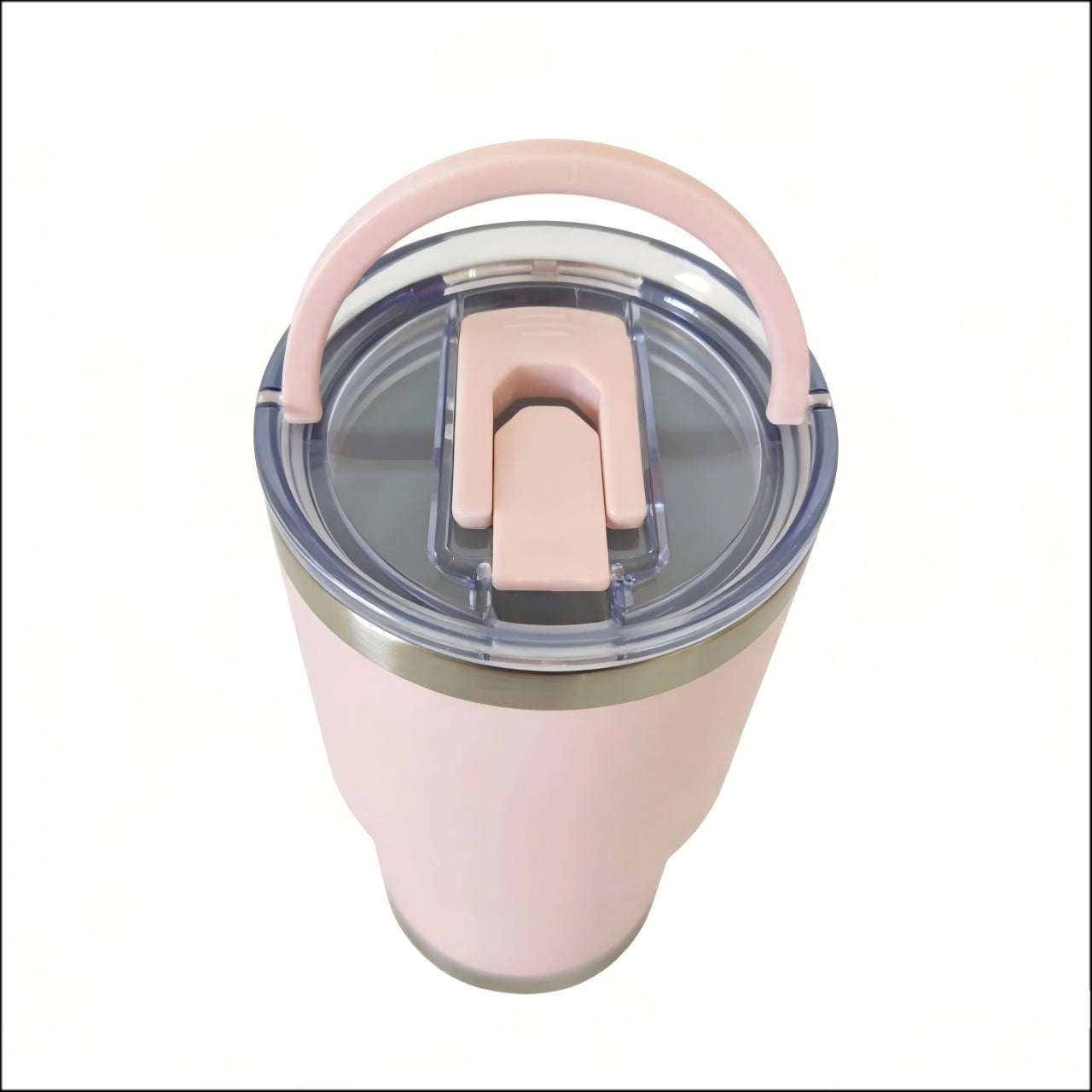 20oz Stainless Steel Tumbler with Foldable Handle - New Design