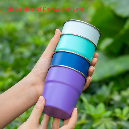304 Stainless Steel Stackable Pint Cup – FDA Certified | Custom Logo