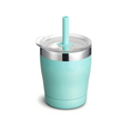9oz Kids Insulated Tumbler | Integrated Silicone Straw Lid Detachable | Mirror Rim | Custom OEM