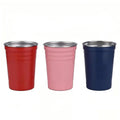 Stainless Steel Beer Pong Cups Set - Reusable Stackable Party Game Cups