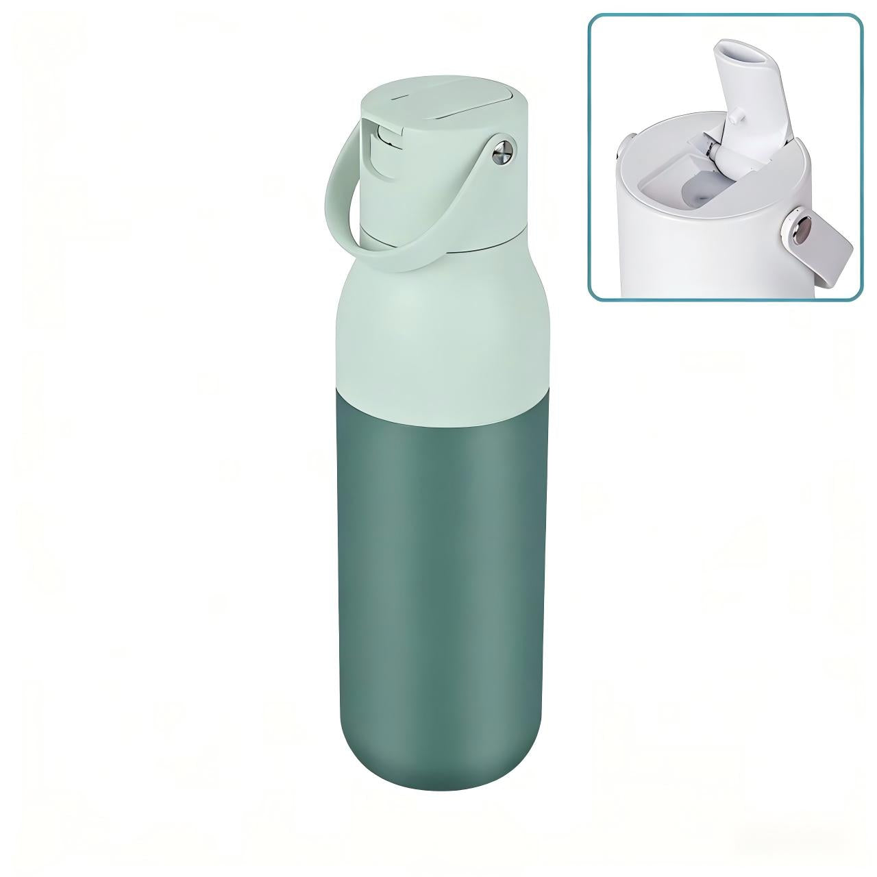 Insulated Sports Bottle with Foldable Spout & Flip Handle - 24Hr Temperature Control