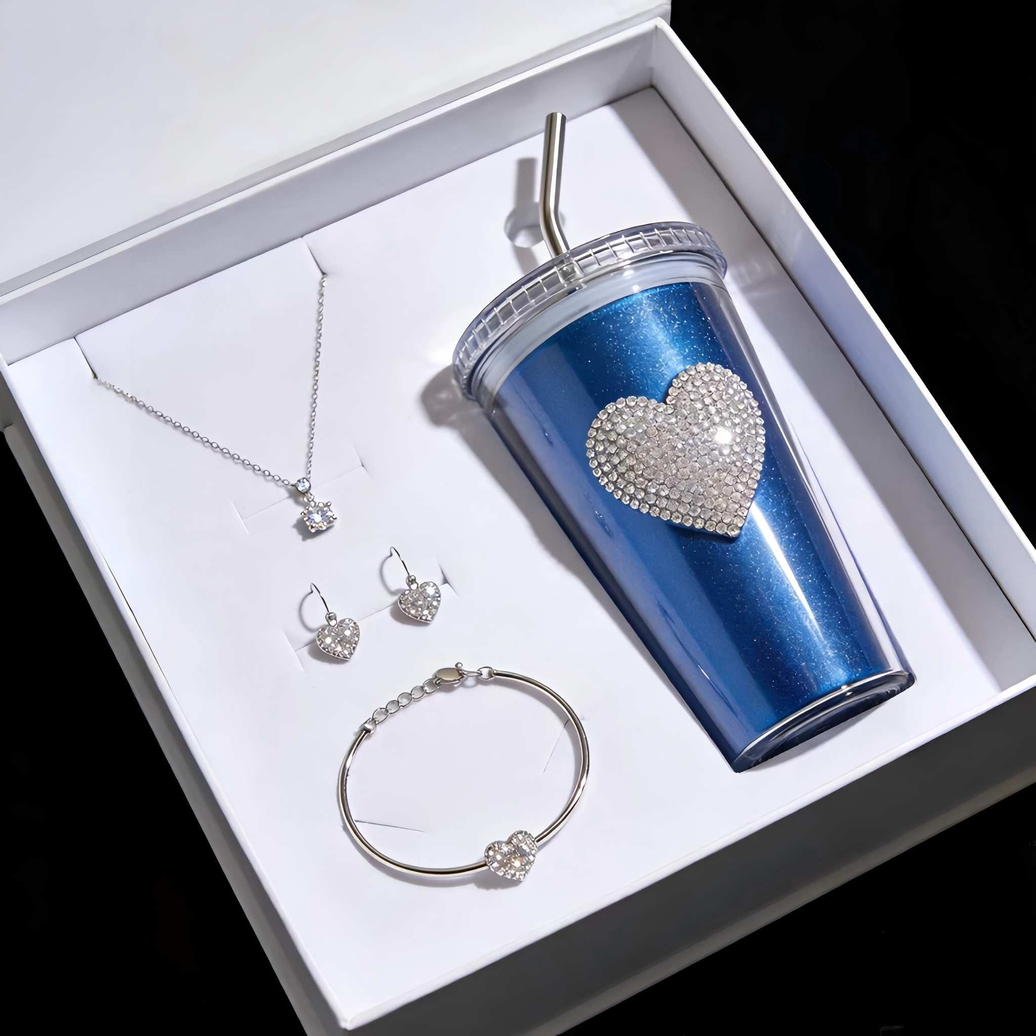 Custom Rhinestone OWALA Tumbler - Premium Gift Box Addition for Jewelry Retailers