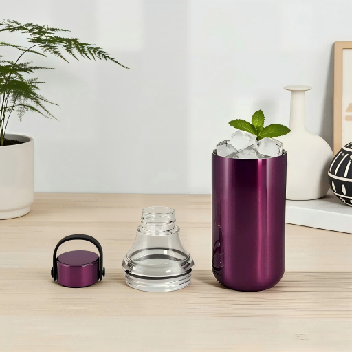 Dual-Section Insulated Tumbler with Ice Chamber - 12oz/16oz Innovative Design